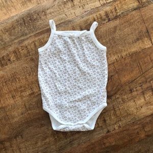 Soft floral Jamie Kay tank onesie Sz 1 YR